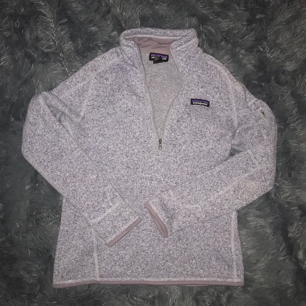 light purple patagonia quarter-zip!!